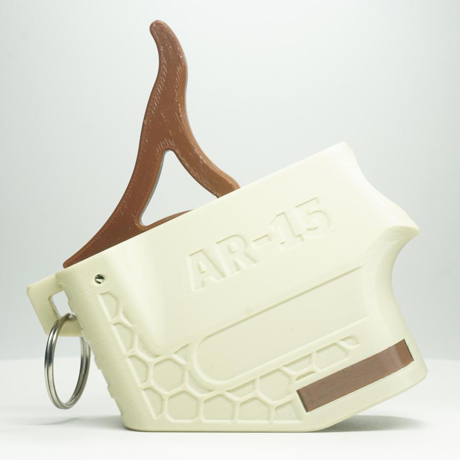 Trident Apex AR-15 Speed Loader - Tan & Brown - With keyring