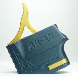 Trident Apex AR-15 Speed Loader - Burned Titanium & Gold